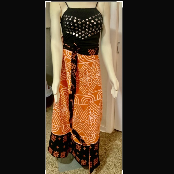 BOHO WRAP SKIRT~100% INDIA COTTON~HANDMADE - Picture 1 of 6